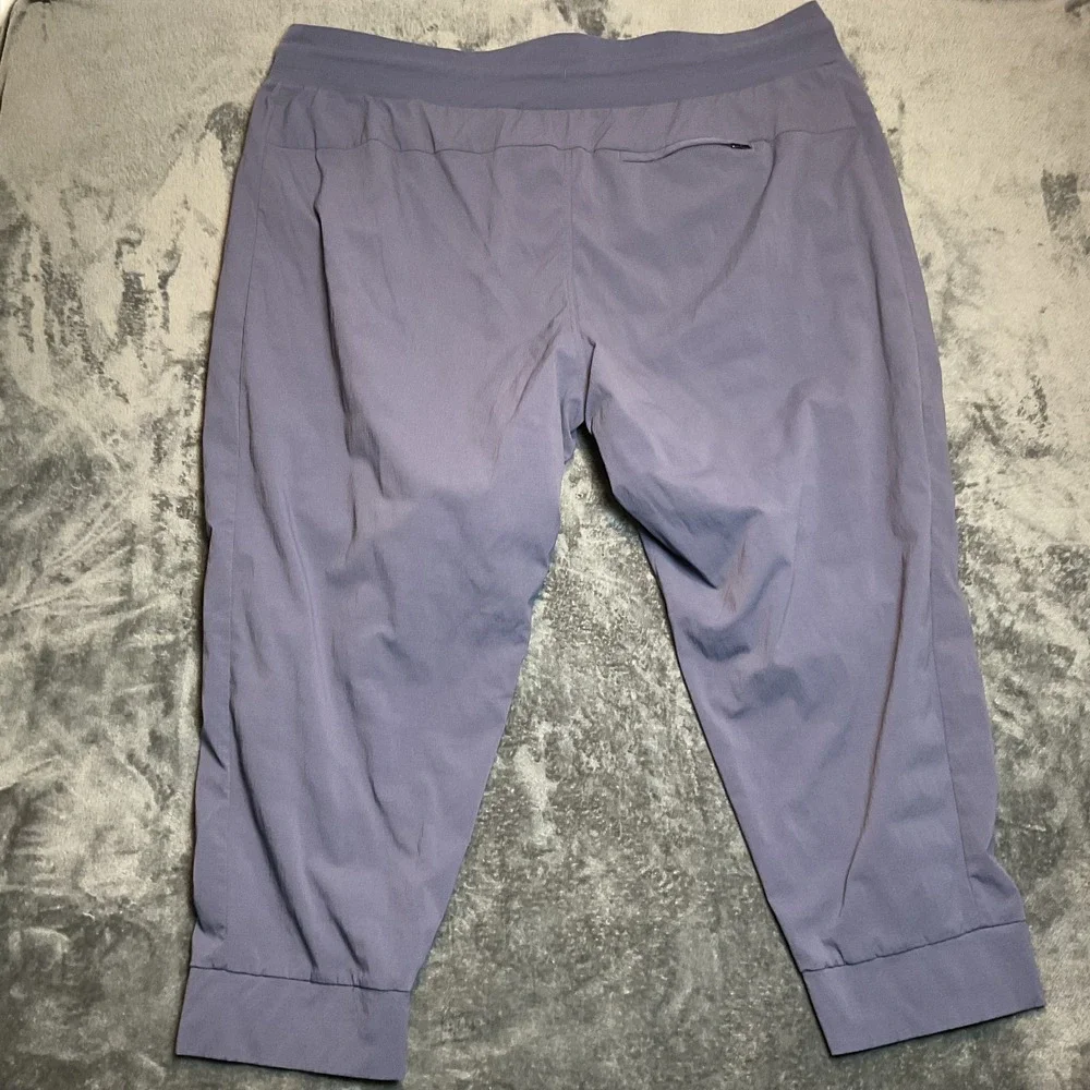 Athleta Trekkie North Jogger Pants Womens 26 Blue Zip Pockets Drawstring Hiking - Picture 8 of 9